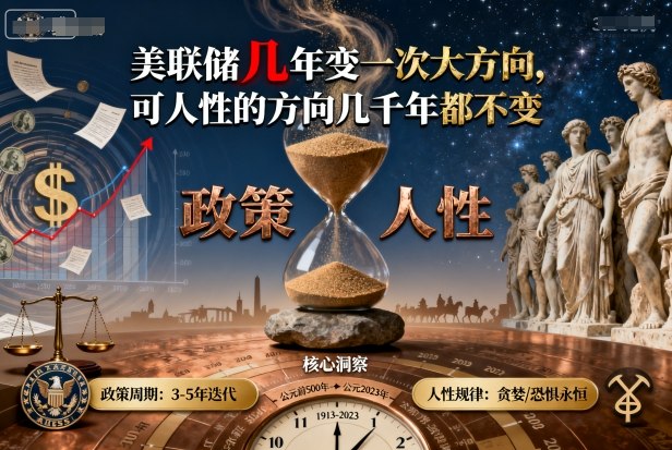 付费文章：美联储几年变一次大方向，可人性的方向几千年都不变远创网-专注分享副业落地实操课程 – 全网首发_高质量项目输出远创网