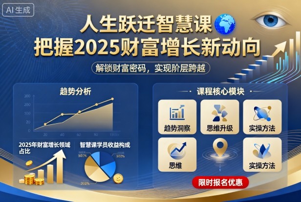 人生跃迁智慧课，把据2025财富增长新动向远创网-专注分享副业落地实操课程 – 全网首发_高质量项目输出远创网