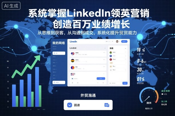 系统掌握LinkedIn领英营销,创造百万业绩增长,从思维到获客,从沟通到成交,系统化提升外贸能力远创网-专注分享副业落地实操课程 – 全网首发_高质量项目输出远创网