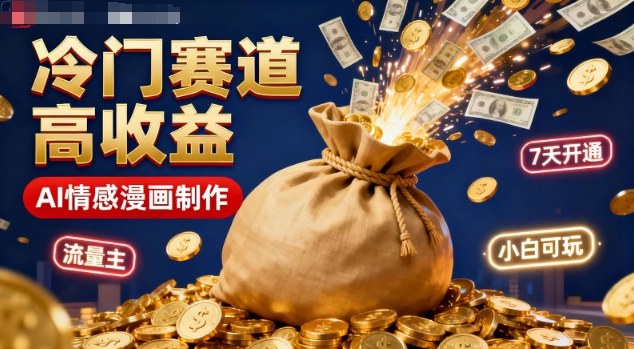 公众号冷门赛道,用AI做情感漫画,7天开通流量主,操作简单,小白可玩远创网-专注分享副业落地实操课程 – 全网首发_高质量项目输出远创网