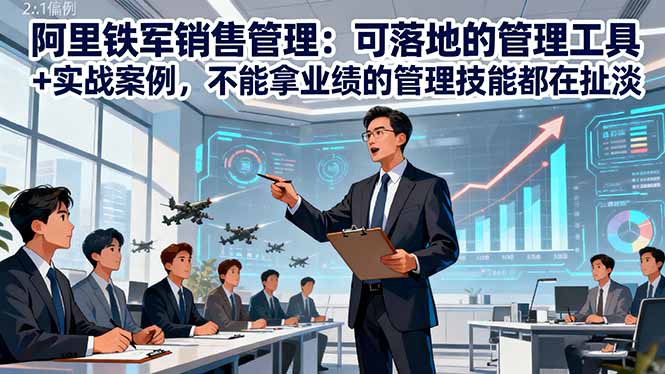 阿里铁军销售管理：可落地的管理工具+实战案例，不能拿业绩的管理都在扯淡远创网-专注分享副业落地实操课程 – 全网首发_高质量项目输出远创网