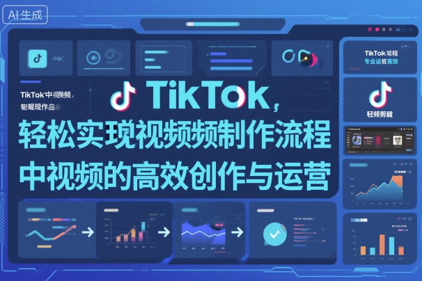 TikTok中视频制做流程，轻松实现Tk中视频的高效创作与运营远创网-专注分享副业落地实操课程 – 全网首发_高质量项目输出远创网