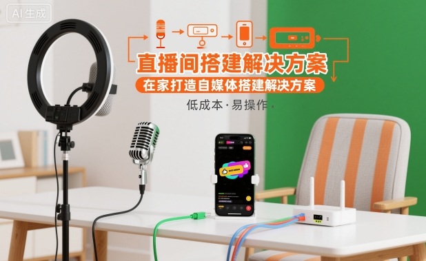 直播间搭建解决方案,在家打造自媒体搭建解决方案远创网-专注分享副业落地实操课程 – 全网首发_高质量项目输出远创网