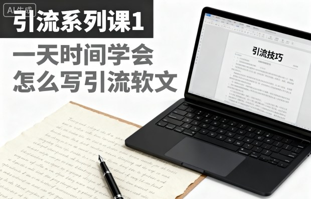 引流系列课1，一天时间学会怎么写引流软文远创网-专注分享副业落地实操课程 – 全网首发_高质量项目输出远创网