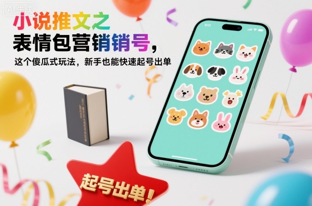 小说推文之表情包营销号，这个傻瓜式玩法，新手也能快速起号出单远创网-专注分享副业落地实操课程 – 全网首发_高质量项目输出远创网