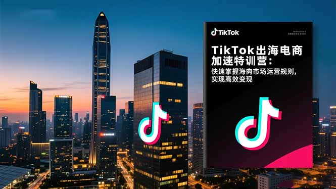 TikTok出海电商加速特训营:快速掌握海外市场运营规则,实现高效变现远创网-专注分享副业落地实操课程 – 全网首发_高质量项目输出远创网