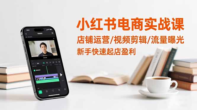 小红书电商实战课:店铺运营/视频剪辑/流量曝光,新手快速起店盈利远创网-专注分享副业落地实操课程 – 全网首发_高质量项目输出远创网