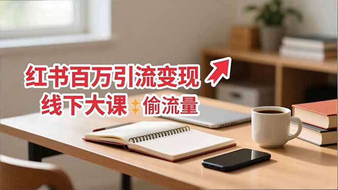 小红书百万引流变现-11月线下大课:分享从0到百万引流路径,手把手教偷流量、拿结果远创网-专注分享副业落地实操课程 – 全网首发_高质量项目输出远创网