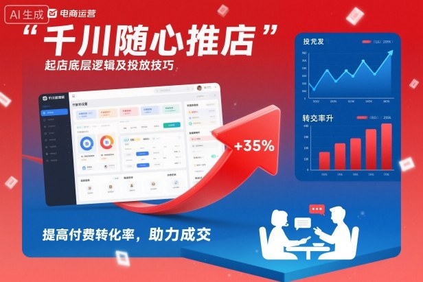千川随心推起店底层逻辑及投放技巧,提高付费转化率,助力成交远创网-专注分享副业落地实操课程 – 全网首发_高质量项目输出远创网