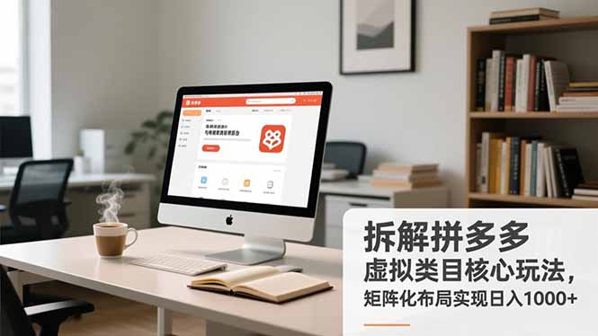 拆解拼多多虚拟类目核心玩法，矩阵化布局实现日入1000+远创网-专注分享副业落地实操课程 – 全网首发_高质量项目输出远创网