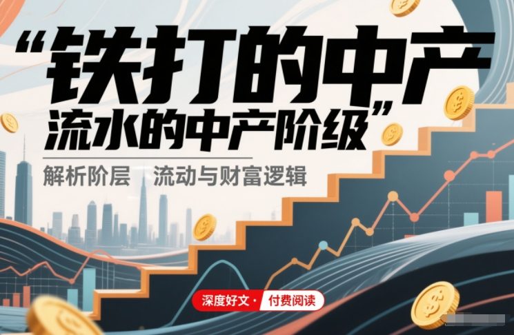 付费文章：铁打的中产，流水的中产阶级远创网-专注分享副业落地实操课程 – 全网首发_高质量项目输出远创网