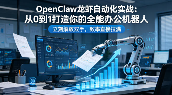 OpenClaw龙虾自动化实战：从0到1打造你的全能办公机器人，立刻解放双手，效率直接拉满远创网-专注分享副业落地实操课程 – 全网首发_高质量项目输出远创网