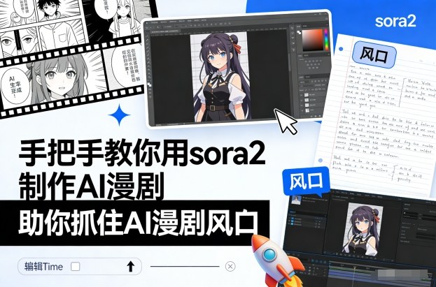手把手教你用sora2制作AI漫剧，助你抓住AI漫剧风口远创网-专注分享副业落地实操课程 – 全网首发_高质量项目输出远创网