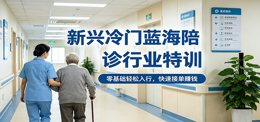 新兴冷门蓝海陪诊行业特训，零基础轻松入行，快速接单赚钱米创网-专注分享副业落地实操课程 – 全网首发_高质量项目输出远创网