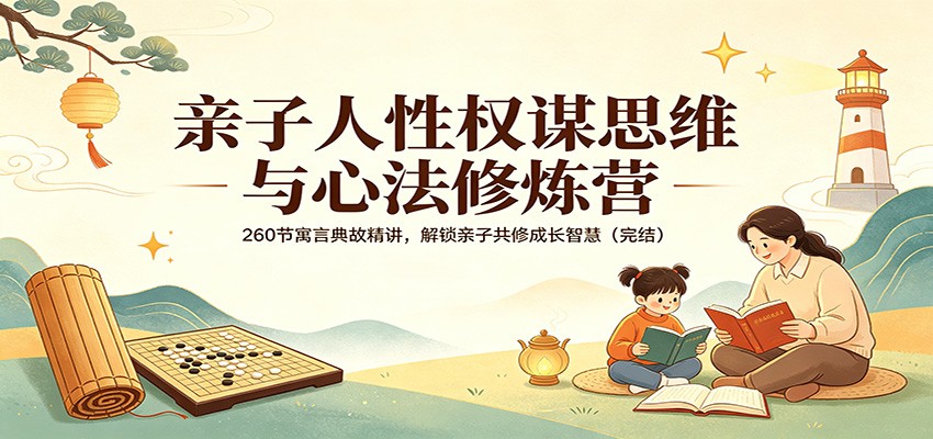 亲子人性权谋思维与心法修炼营：260节寓言典故精讲，解锁亲子共修成长智慧（完结）米创网-专注分享副业落地实操课程 – 全网首发_高质量项目输出远创网