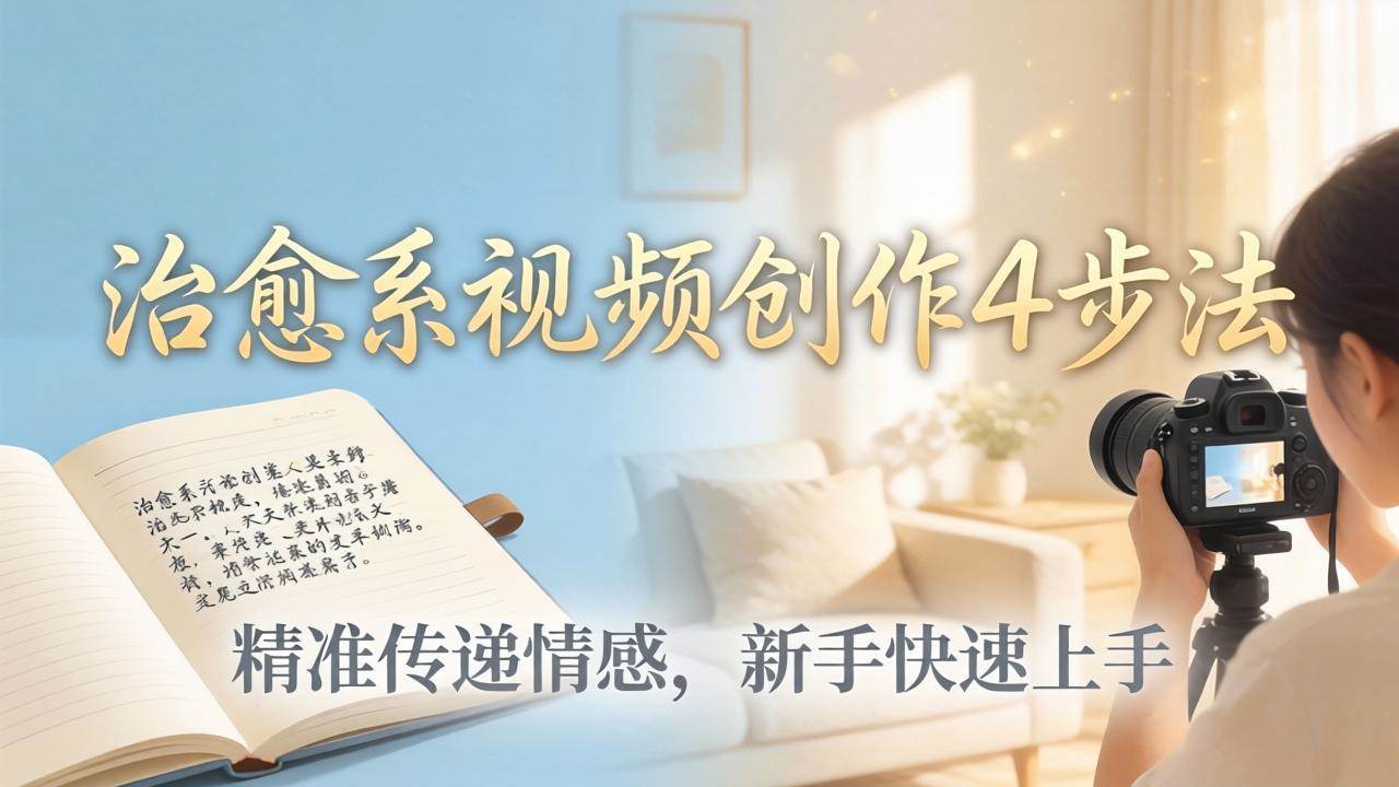 （18165期）治愈系视频创作4步法：从文案打磨到画面呈现，精准传递情感，新手快速上手出优质内容米创网-专注分享副业落地实操课程 – 全网首发_高质量项目输出远创网