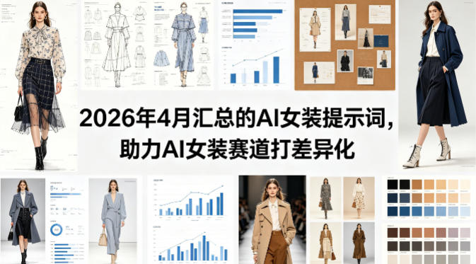 2026年4月汇总的AI女装提示词，助力AI女装赛道打差异化米创网-专注分享副业落地实操课程 – 全网首发_高质量项目输出远创网