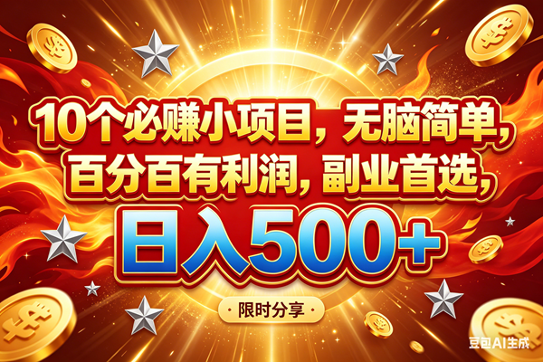 （18092期）10个必赚小项目，百分百赚米，无脑简单，副业首选，日入499+米创网-专注分享副业落地实操课程 – 全网首发_高质量项目输出远创网