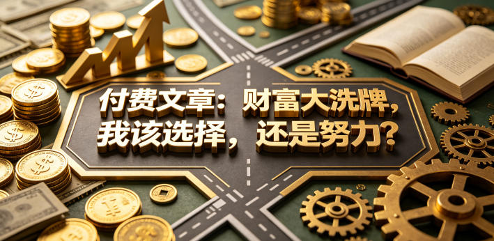 付费文章：财富大洗牌，我该选择，还是努力？米创网-专注分享副业落地实操课程 – 全网首发_高质量项目输出远创网