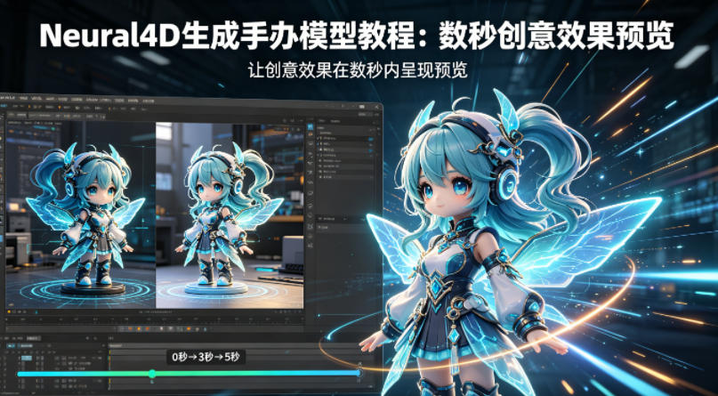 Neural4D生成手办模型教程，让创意效果在数秒内呈现预览米创网-专注分享副业落地实操课程 – 全网首发_高质量项目输出远创网