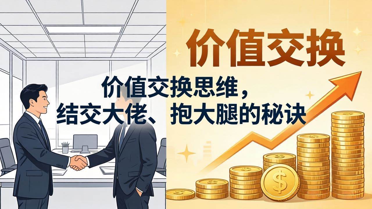 （18258期）某付费文章：价值交换思维，结交大佬、抱大腿的秘诀米创网-专注分享副业落地实操课程 – 全网首发_高质量项目输出远创网