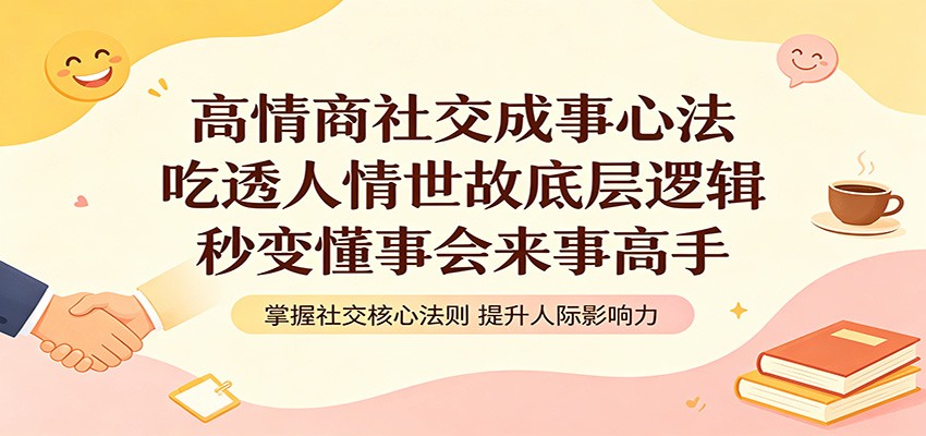 高情商社交成事心法：吃透人情世故底层逻辑，秒变懂事会来事高手米创网-专注分享副业落地实操课程 – 全网首发_高质量项目输出远创网