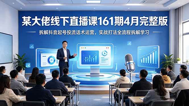 （18209期）某大佬线下直播课161期4月完整版，拆解抖音起号投流话术运营，实战打法全流程拆解学习米创网-专注分享副业落地实操课程 – 全网首发_高质量项目输出远创网