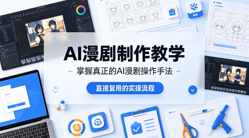 AI漫剧制作教学，带你掌握真正的AI漫剧操作手法，直接复用的实操流程米创网-专注分享副业落地实操课程 – 全网首发_高质量项目输出远创网
